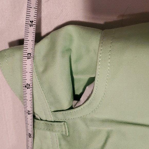 Quacker Factory Embellished 2 Pc Green Denim Pink Rhinestone Sz S Jacket & Pants - Picture 8 of 16